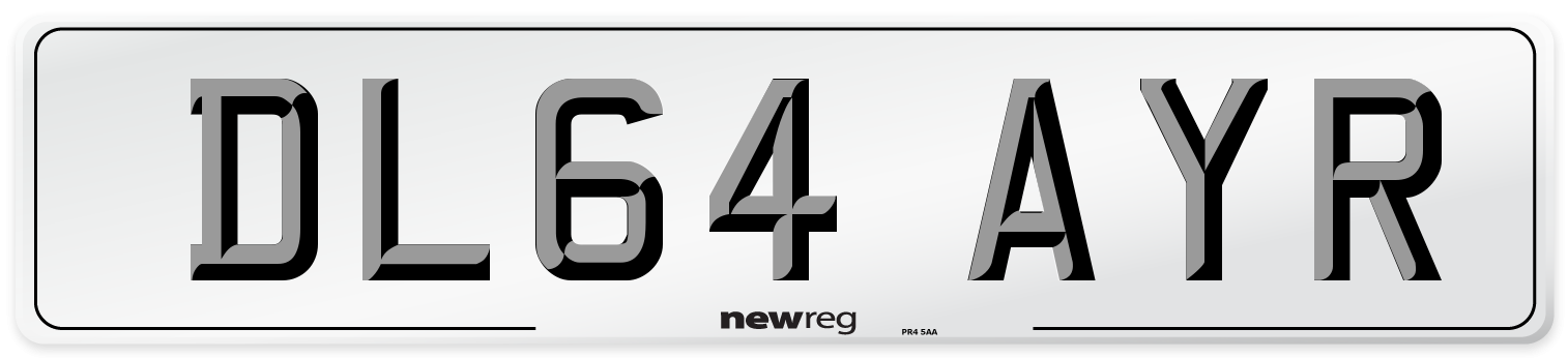 DL64 AYR Number Plate from New Reg